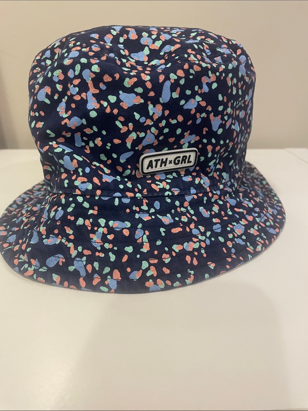 ATH•GRL Navy Multicolor Bucket Hat